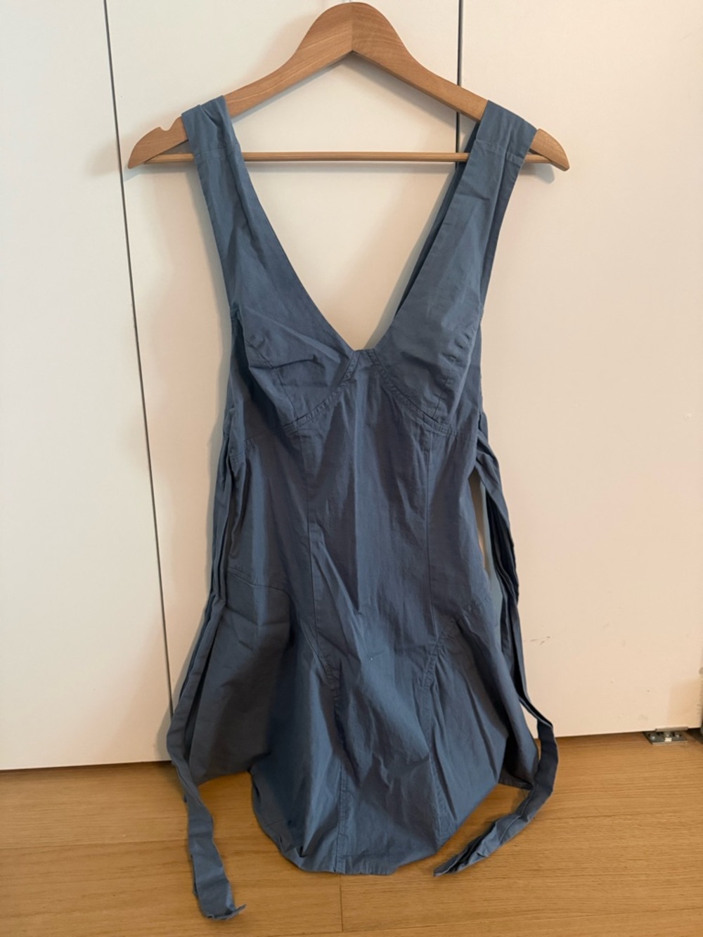 Free People Slate Blue Mini Dress